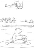 coloring page Lars the little polar bear